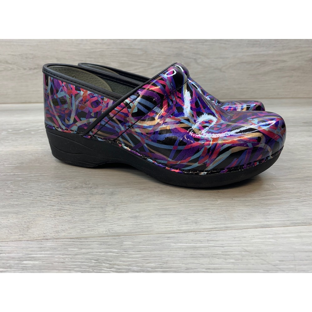 Dansko XP 2.0 Women's Professional Clogs Abstract Leather Multi Color Shoes